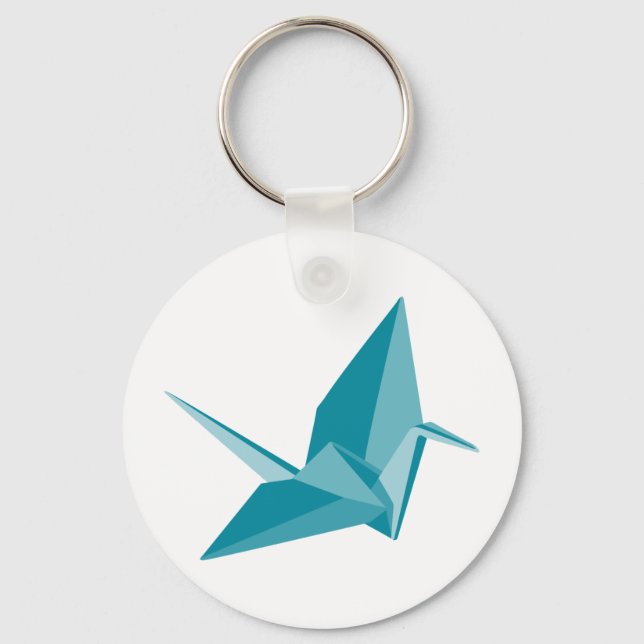 Llavero Origami Crane (Anverso)