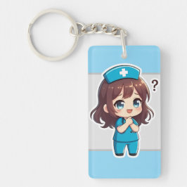 Llavero Original Chibi Nurse - El Momento de la Pregunta