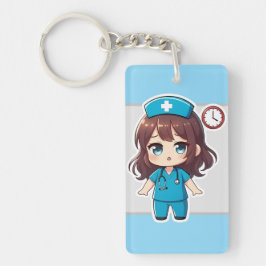 Llavero Original Chibi Nurse - Racing Against Time