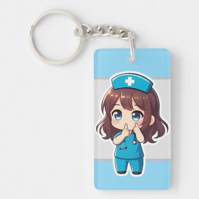 Llavero Original Chibi Nurse - The Midnight Hush (Frente)