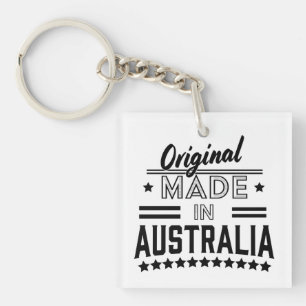 Llavero Original hecho en Australia Pegatina redonda clási