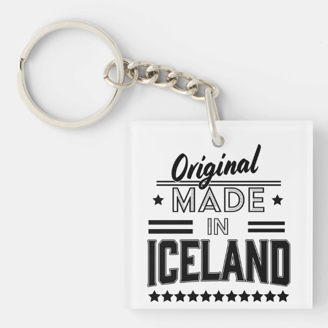 Llavero Original hecho en Islandia (Frente)