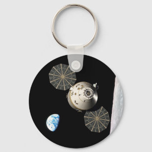 Llavero Orión de la NASA en órbita lunar