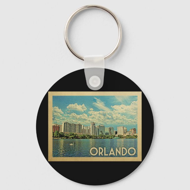 Llavero Orlando Florida Vintage Travel (Anverso)