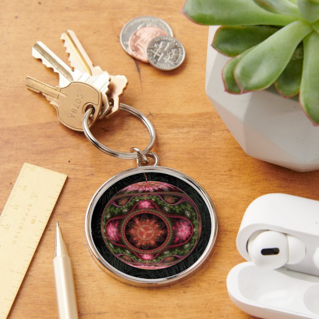 Llavero Ornamento de arte fractal de merry (Escritorio )