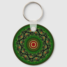 Ornamento fractal natural verde ornamentado