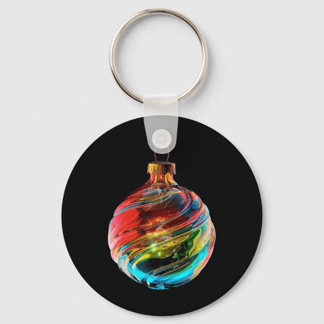 Llavero Ornamento navideño X-mas Familia Navidades de arte (Anverso)