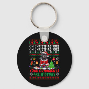 Llavero Ornamentos de árbol de navidad son historia suéter