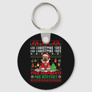 Llavero Ornamentos de árbol de navidad son historia suéter