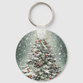 Llavero Ornamentos de color verde del árbol de Navidad Nie