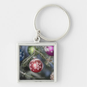 Llavero Ornamentos en un árbol de navidad