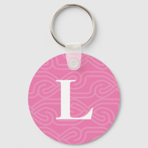 Llavero Ornate Knotwork Monograma - Letra L
