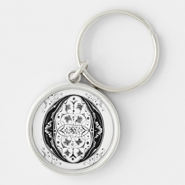 Llavero Ornate Vintage Monograma 'O' (Frente)