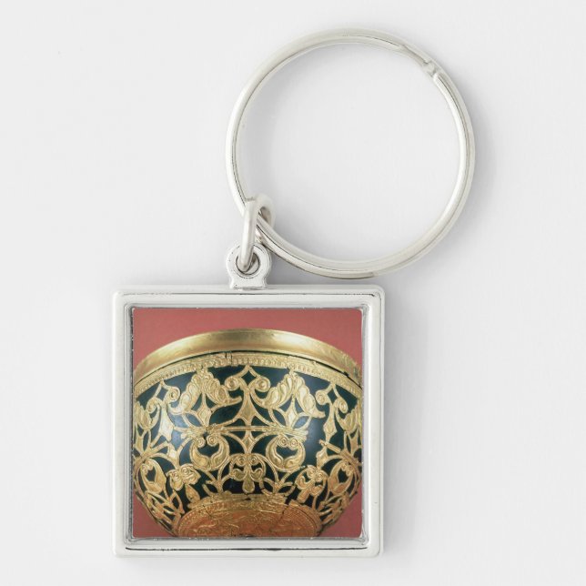 Llavero Oro a cielo abierto para un cuenco barnizado (Frente)