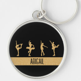 Llavero Oro de los chicas de patinaje artístico