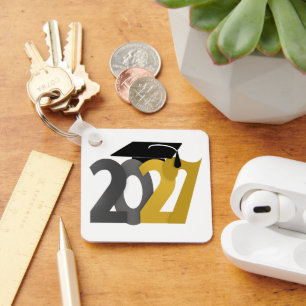 Llavero Oro Gris Clase de 2027 Foto Graduación