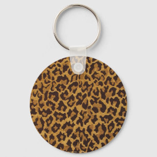 Llavero Oro marrón del leopardo de las rocas RAB