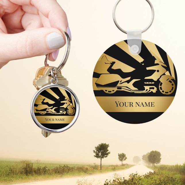 Llavero Oro motociclista de motocicleta Keychain (Subido por el creador)