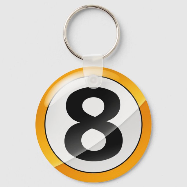 Llavero Oro número 8 (Anverso)