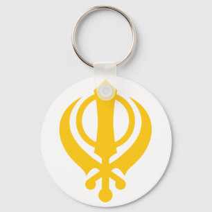 Llavero Oro sikh de Khanda