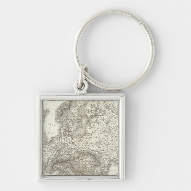 Llavero Orograph Europa - Mapa físico de Europa (Frente)