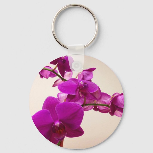 Llavero Orquídea Rosa (Anverso)