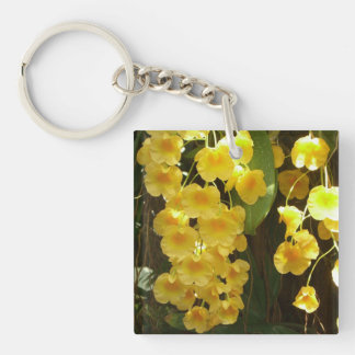 Llavero Orquídeas Amarillas colgando flores tropicales