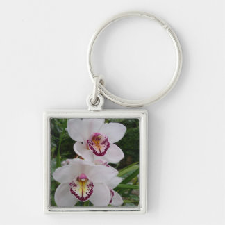 Llavero Orquídeas Blancas Hermosas Flores Tropicales