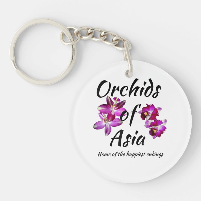 Llavero Orquídeas de Asia (Frente)