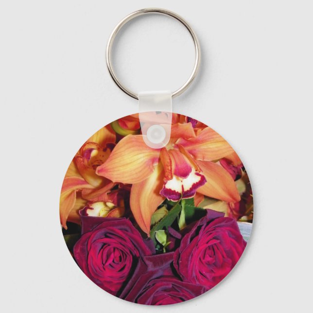 Llavero Orquídeas y Rosas_ (Anverso)