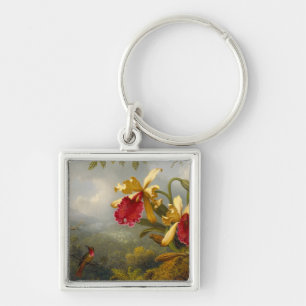 Llavero Orquids y Hummingbird Heade