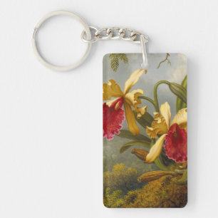 Llavero Orquids y Hummingbird Heade