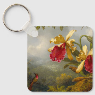 Llavero Orquids y Hummingbird Heade