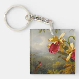 Llavero Orquids y Hummingbird Heade