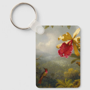 Llavero Orquids y Hummingbird Heade