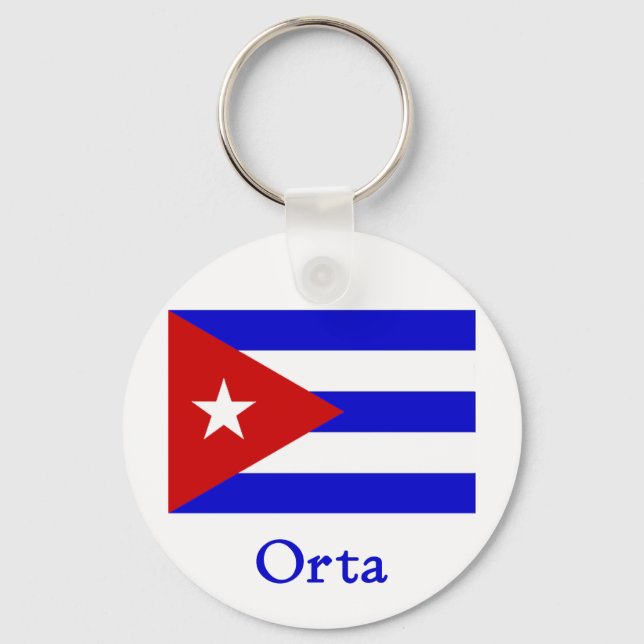 Llavero Orta Cuban Flag (Anverso)