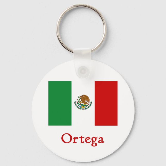 Llavero Ortega Mexican Flag (Anverso)
