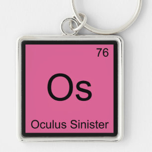 Llavero Os - Oculus Sinister Símbolo de Elemento Químico O
