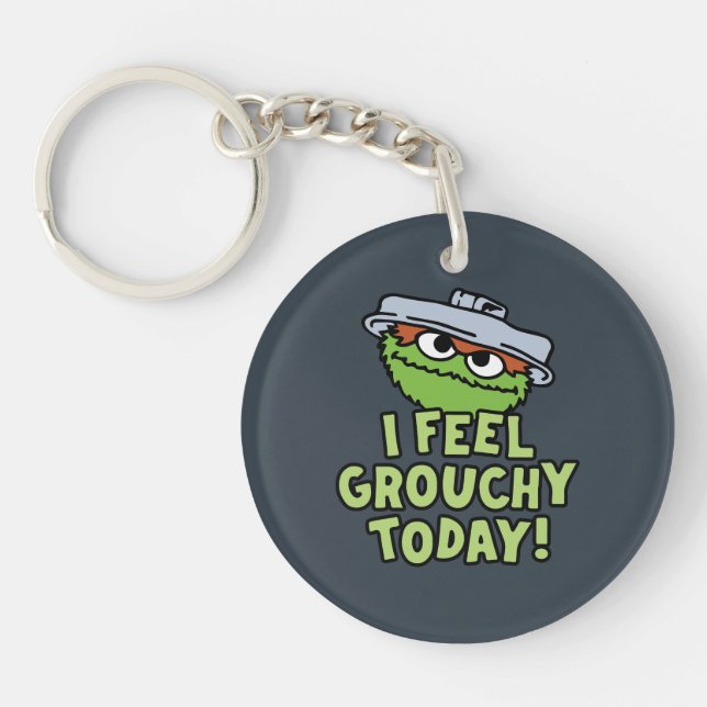 Llavero Oscar el Grouch | Hoy Me Siento Grouchy. (Frente)