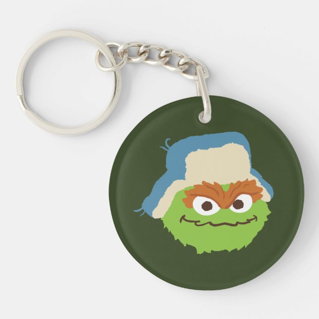 Llavero Oscar el rostro de Grouch Woodland (Frente)