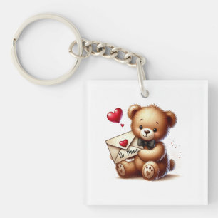 Llavero Osito de peluche Día de San Valentín Mío