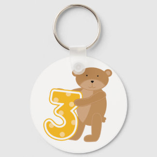 Llavero Oso 3.ª camiseta y regalo de cumpleaños