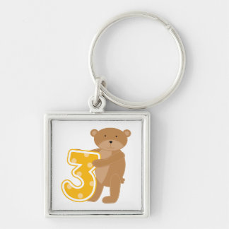 Llavero Oso 3.ª camiseta y regalo de cumpleaños