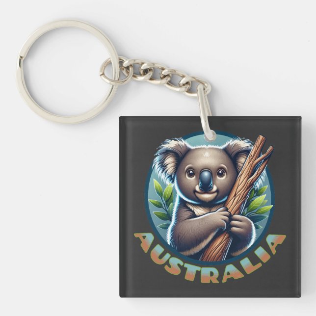 Llavero Oso australiano de Koala (Frente)