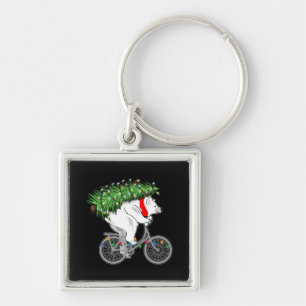 Llavero Oso Cuto Con Regalo De Árbol De Navidad Para Cicli