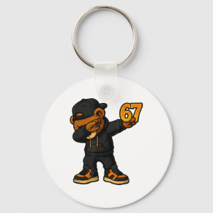 Llavero Oso Dabbing 67 Meme Divertido Brainrot Hip Hop Niñ