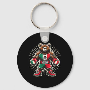 Llavero Oso de boxeo mexicano