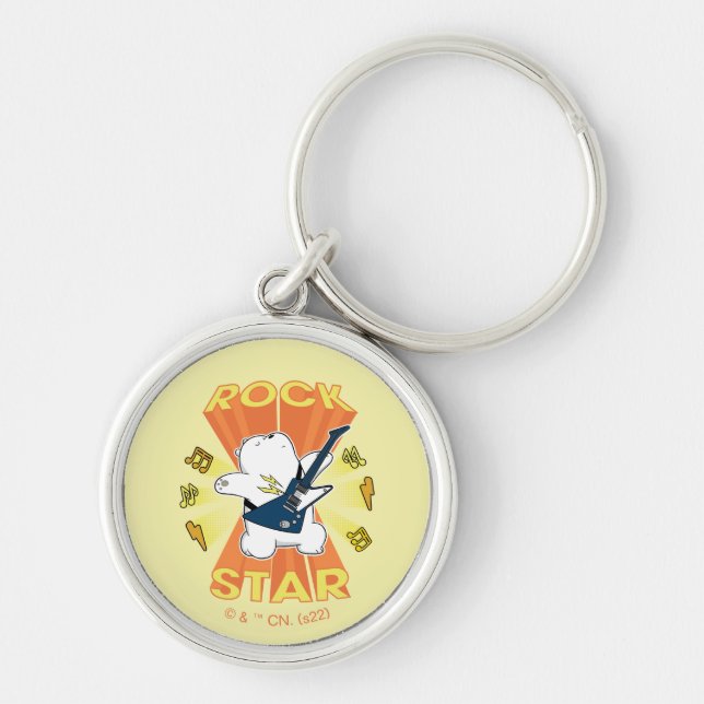 Llavero Oso de Hielo - Estrella de Rock (Frente)