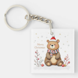 Llavero Oso de Navidad