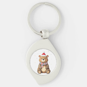 Llavero Oso de Navidad